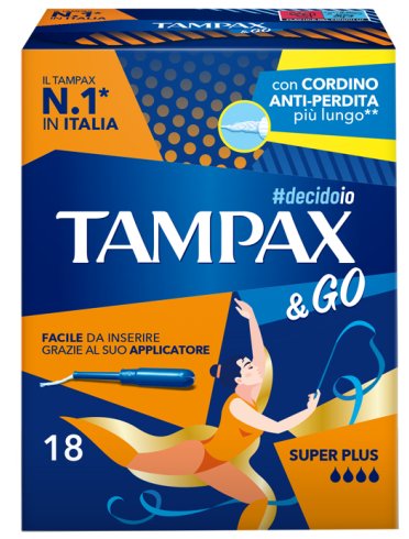 Tampax &go super plus 18pz