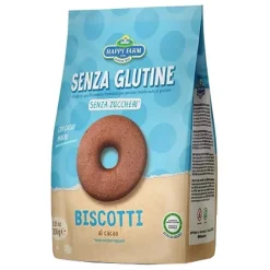 HAPPY FARM BISCOTTI AL CACAO SENZA ZUCCHERO 200 G