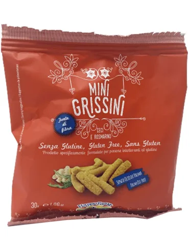 Happy farm mini grissini ceci/rosmarino 30 g Happy farm mini grissini ceci/rosmarino 30 g