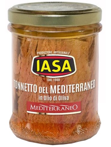 Iasa il gustoso tonnetto del mediterraneo in olio extra vergine di oliva 200 g Iasa il gustoso tonnetto del mediterraneo in olio extra vergine di oliva 200 g