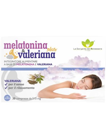 Melatonina plus valeriana 30 compresse Melatonina plus valeriana 30 compresse