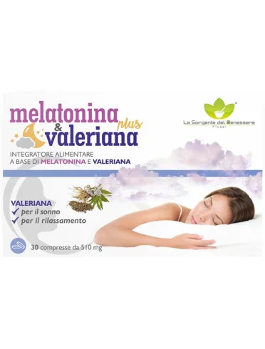 Melatonina plus valeriana 30 compresse