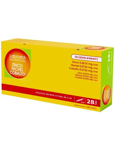 Labcatal oligosol zinco/nichel/cobalto 28 fiale 2 ml Labcatal oligosol zinco/nichel/cobalto 28 fiale 2 ml