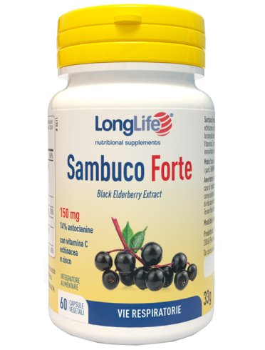 Longlife sambuco forte 60 capsule Longlife sambuco forte 60 capsule