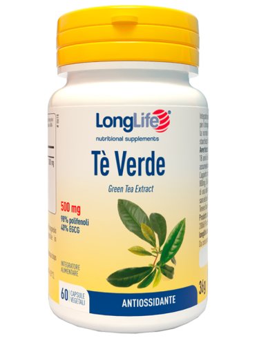 Longlife te' verde 500mg 60cps Longlife te' verde 500mg 60cps