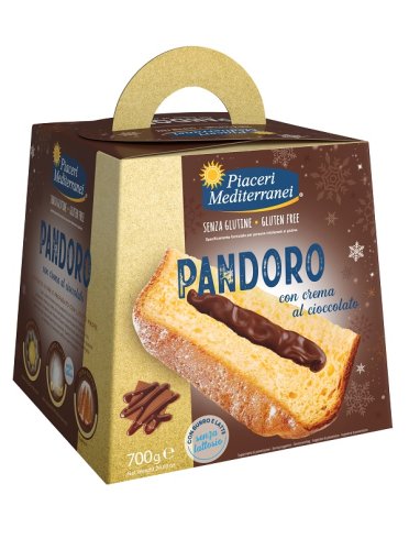 Piaceri mediterranei pandoro crema al cioccolato 700 g Piaceri mediterranei pandoro crema al cioccolato 700 g