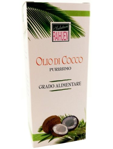 Raihuen olio cocco puro grado alimentare 1 litro Raihuen olio cocco puro grado alimentare 1 litro