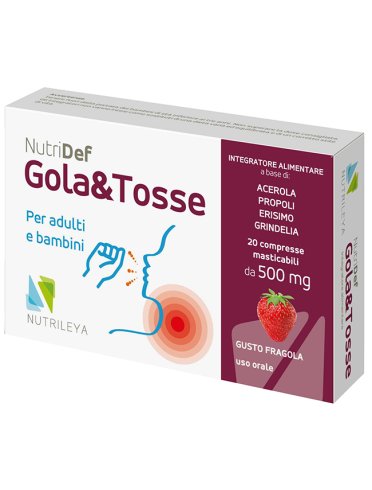 Nutridef gola&tosse 20cpr Nutridef gola&tosse 20cpr