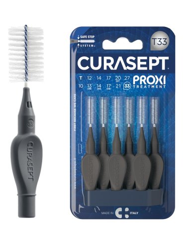 Curasept proxi t33 antracite/anthracite 6 pezzi Curasept proxi t33 antracite/anthracite 6 pezzi