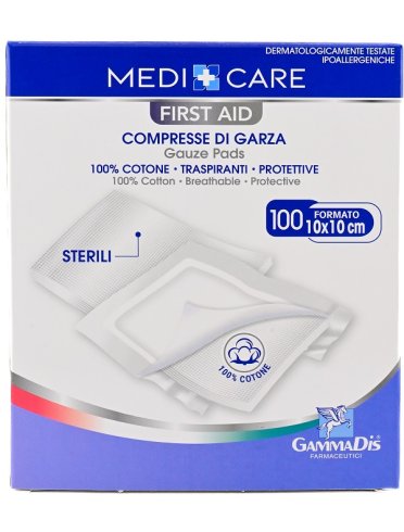 Garza cotone 10x10cm 100pz