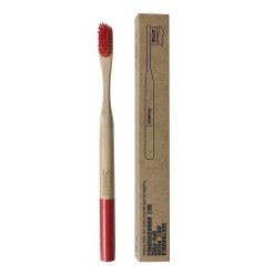 SPAZZOLINO BAMBOO MEDIUM ROSSO