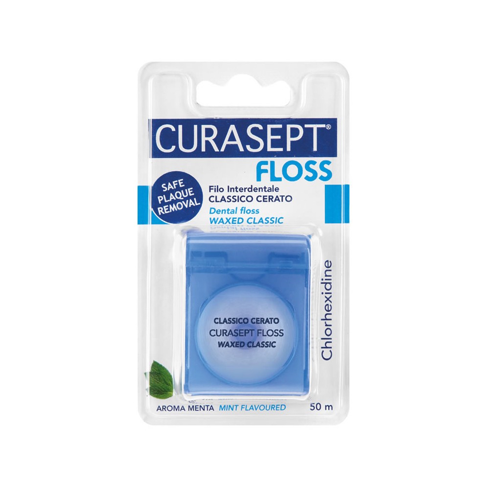 Curasept Classic Floss - Filo Interdentale con Clorexidina - 50 m