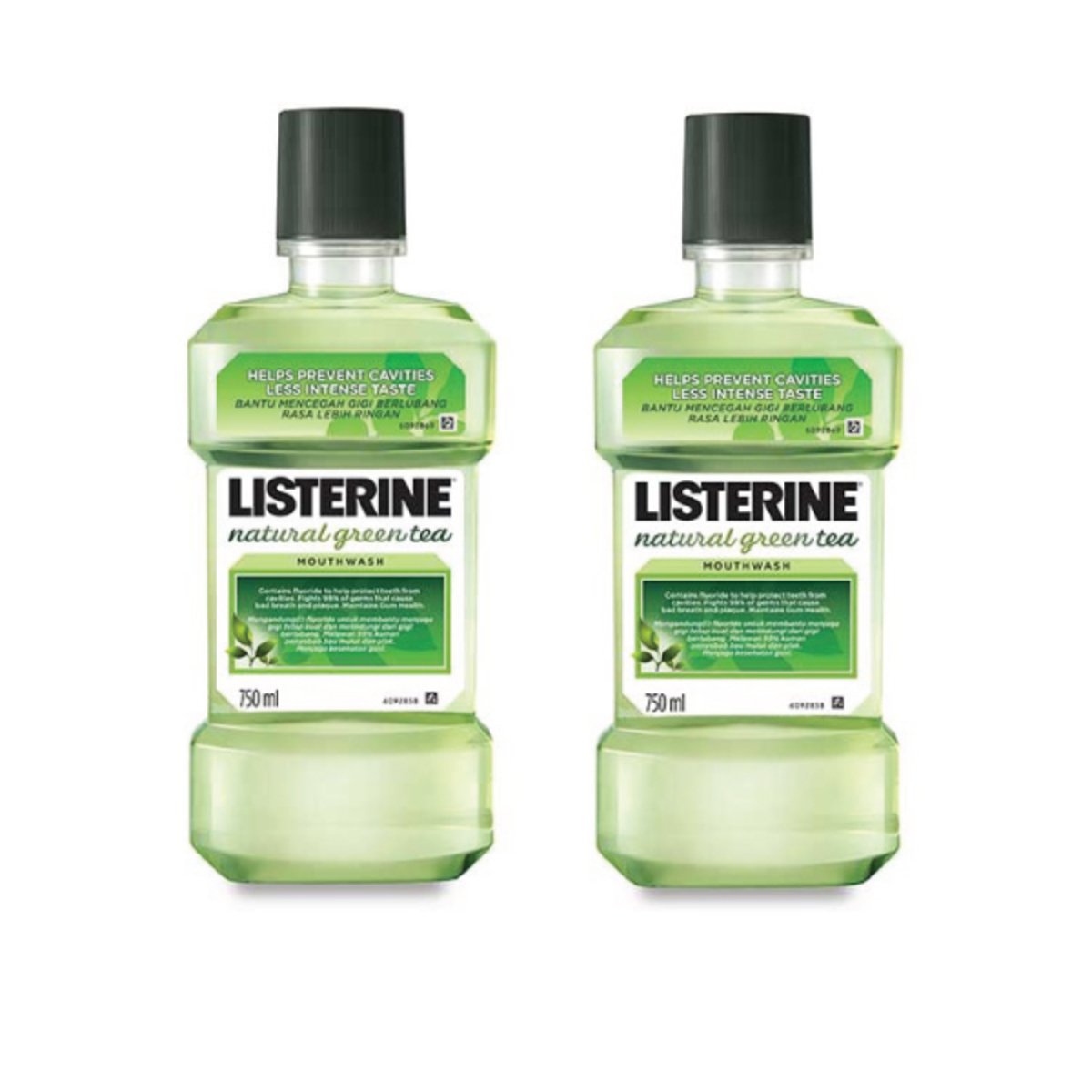 LISTERINE COLLUTORIO TE' VERDE 500 ML X 2