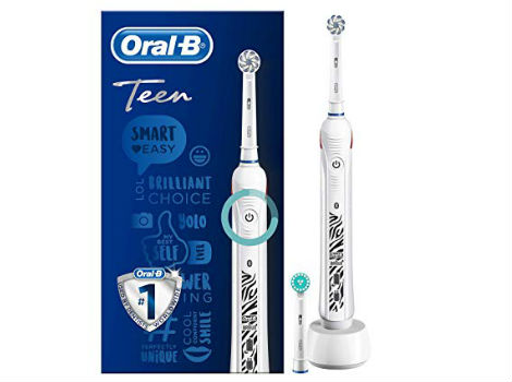Oral-B Power Smart Teen - Spazzolino Elettrico per Ragazzi - Colore Bianco