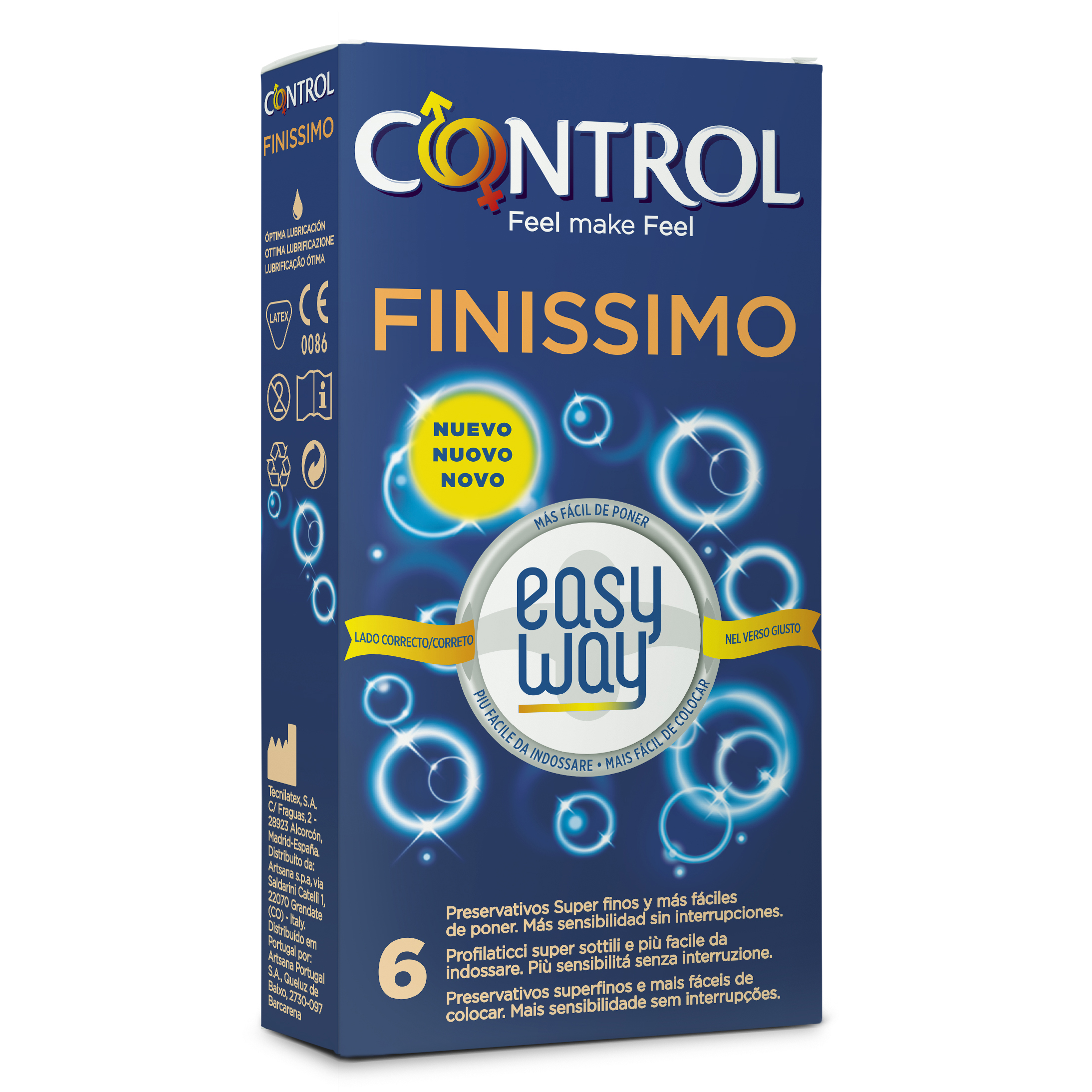 PROFILATTICO CONTROL FINISSIMO ORIGINAL EASY WAY 6 PEZZI