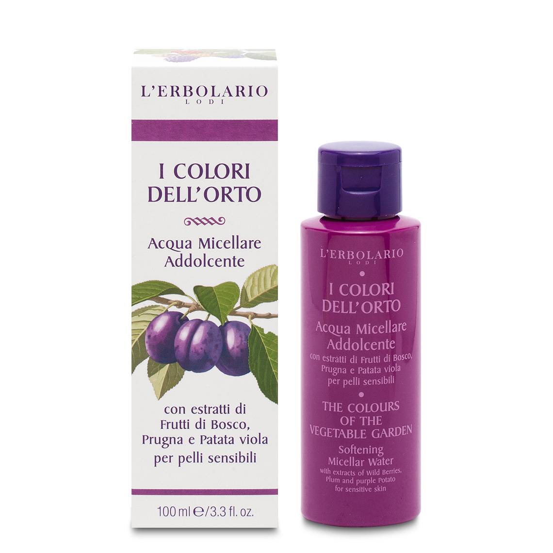 L'ERBOLARIO I COLORI DELL'ORTO VIOLA ACQUA MICELLARE ADDOLCENTE 100 ML