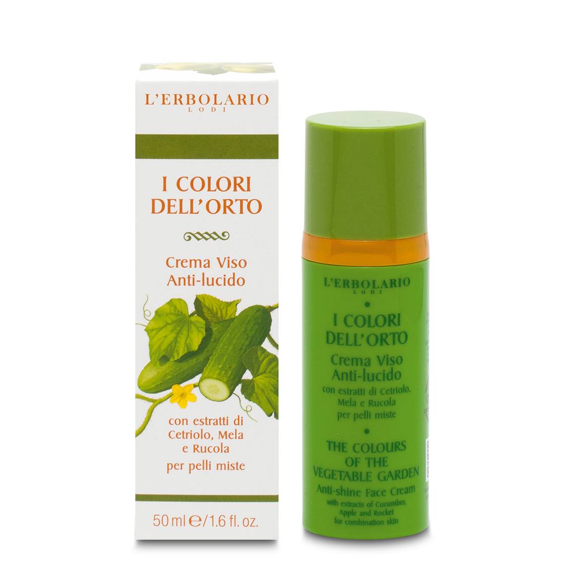 L'ERBOLARIO I COLORI DELL'ORTO VERDE CREMA VISO ANTI LUCIDO 50 ML
