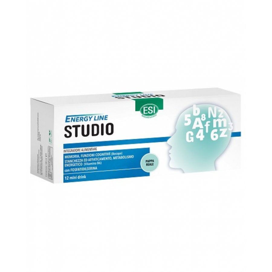 Esi Energy Line Studio - Integratore per Memoria e Funzione Cogntiva - 12 Mini Drink