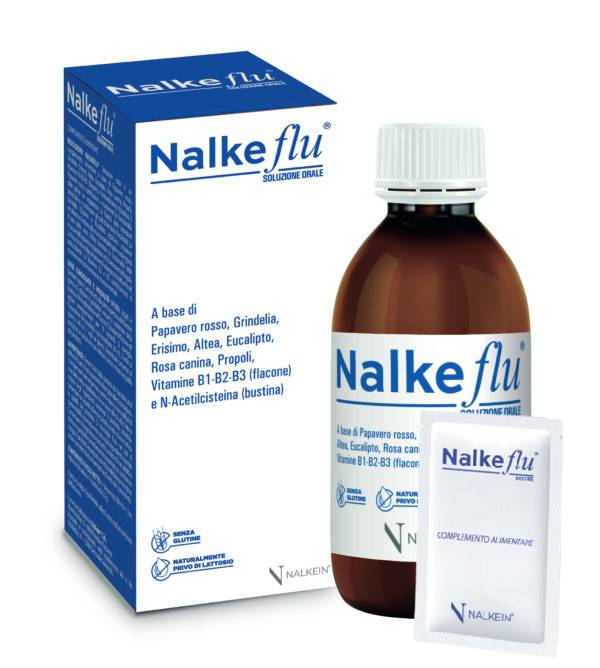 Nalkeflu Integratore per Vie Respiratorie 200 ml + 1 Bustina