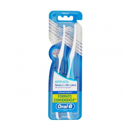 ORAL B MANUAL SPAZZOLINO PRO EXPERT CROSS ACTION ANTIPLACCA35 M 2 PEZZI