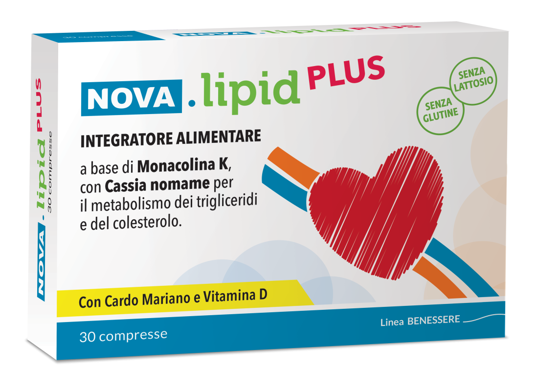 Nova Lipid Plus - Integratore per il Controllo del Colesterolo - 30 Compresse