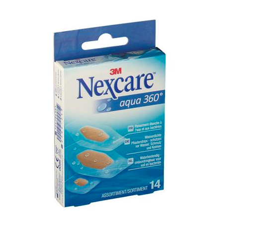 3M Nexcare Aqua 360 Cerotti Impermeabili 14 Pezzi Assortiti