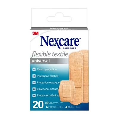 3M Nexcare Flexibile Textile Cerotti Assortiti 20 Pezzi
