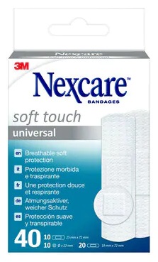 3M Nexcare Soft Touch Universal Cerotti Assortiti 40 Pezzi