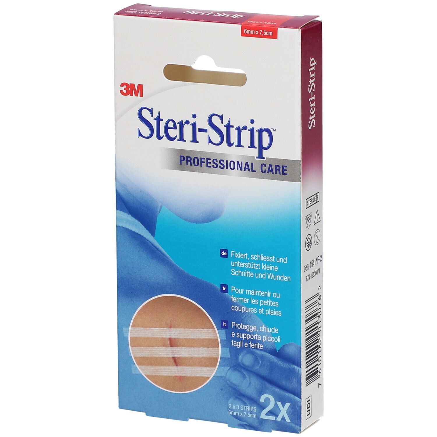 3M Steri-Strip Cerotto per Sutura Striscia 6x75 mm - 6 Pezzi