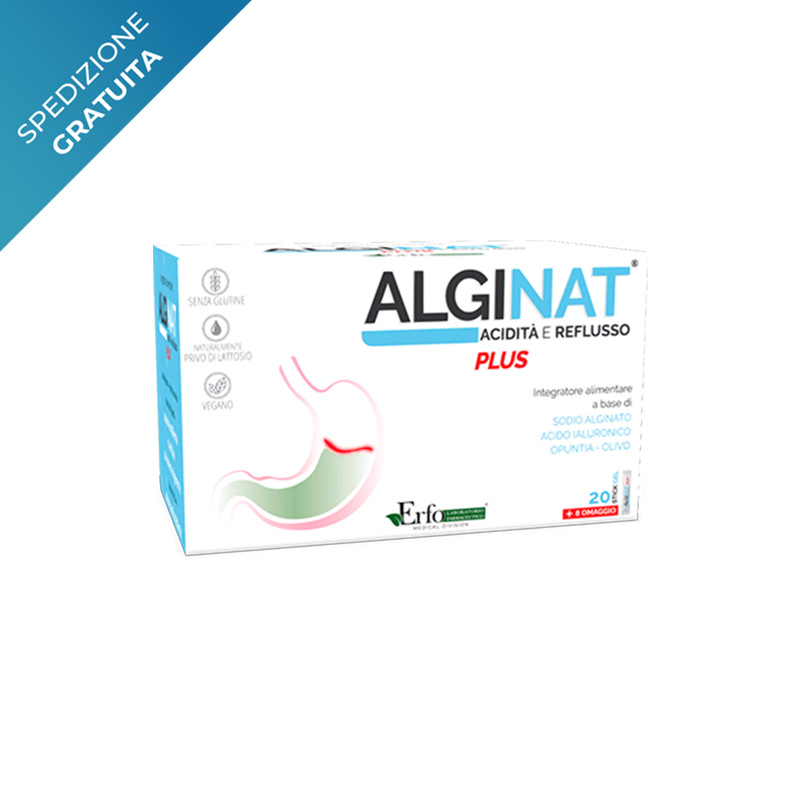 Alginat Acidità E Reflusso Plus 28 Stick- Integratore Per Il Bruciore Di Stomaco