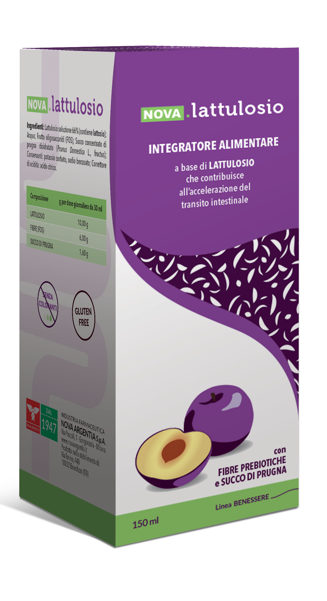 Nova Lattulosio - Integratore per la Regolarità Intestinale - 150 ml