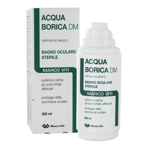 Marco Viti Acqua Borica - Soluzione Sterile per Bagno Oculare - 500 ml