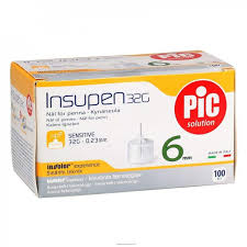 AGO PENNA INSULINA PIC INSUPEN ADVANCED GAUGE 32X6 MM 100 PEZZI