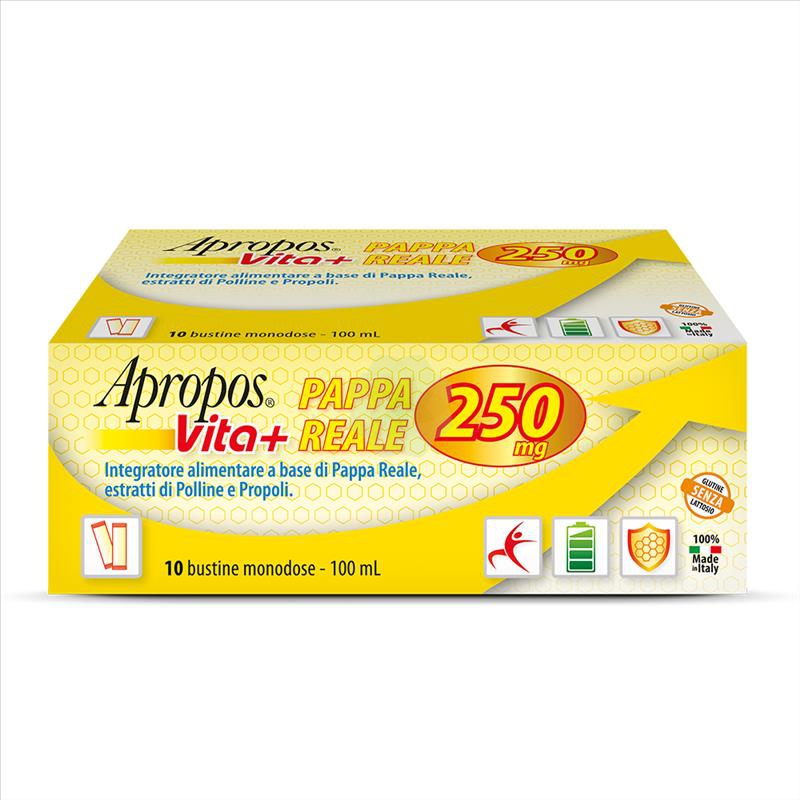 APROPOS VITA+ PAPPA REALE 250 MG 10 BUSTINE 10 ML