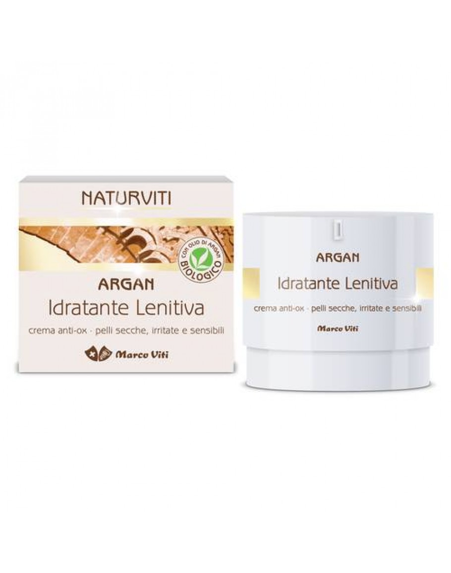 ARGAN CREMA IDRATANTE LENITIVA VISO IN VASETTO AIRLESS CON ASTUCCIO 50 ML