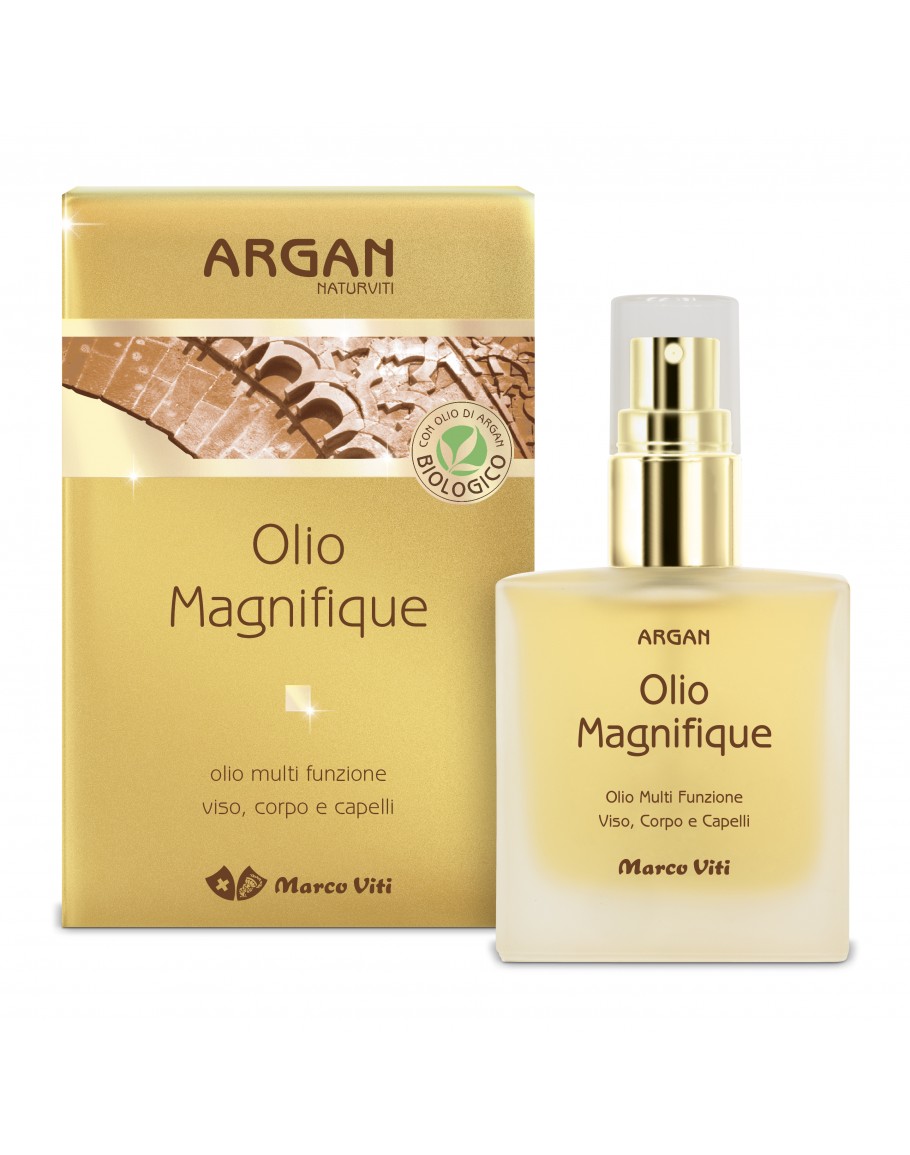 Marco Viti Argan Olio Magnifique - Olio Multi Funzione per Viso Corpo e Capelli - 50 ml