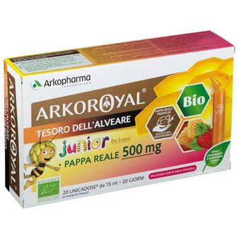 ARKOROYAL PAPPA REALE BIO 500 MG 20 FLACONCINI UNICA DOSE