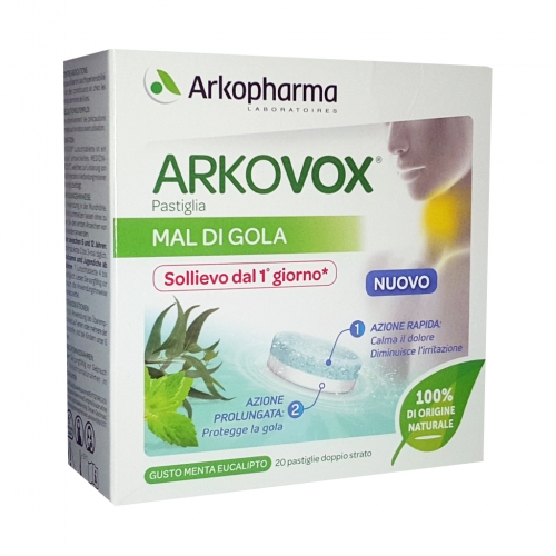 ARKOVOX PASTIGLIE DM MENTA/EUCALIPTO 20 PASTIGLIE