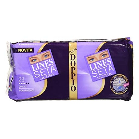ASSORBENTE LINES SETA ULTRA CON ALI 28 PEZZI