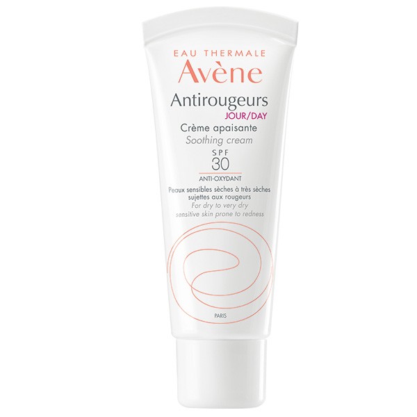 Avene Antirougeurs - Crema Viso Giorno Lenitiva con Protezione Solare Alta SPF 30 - 40 ml