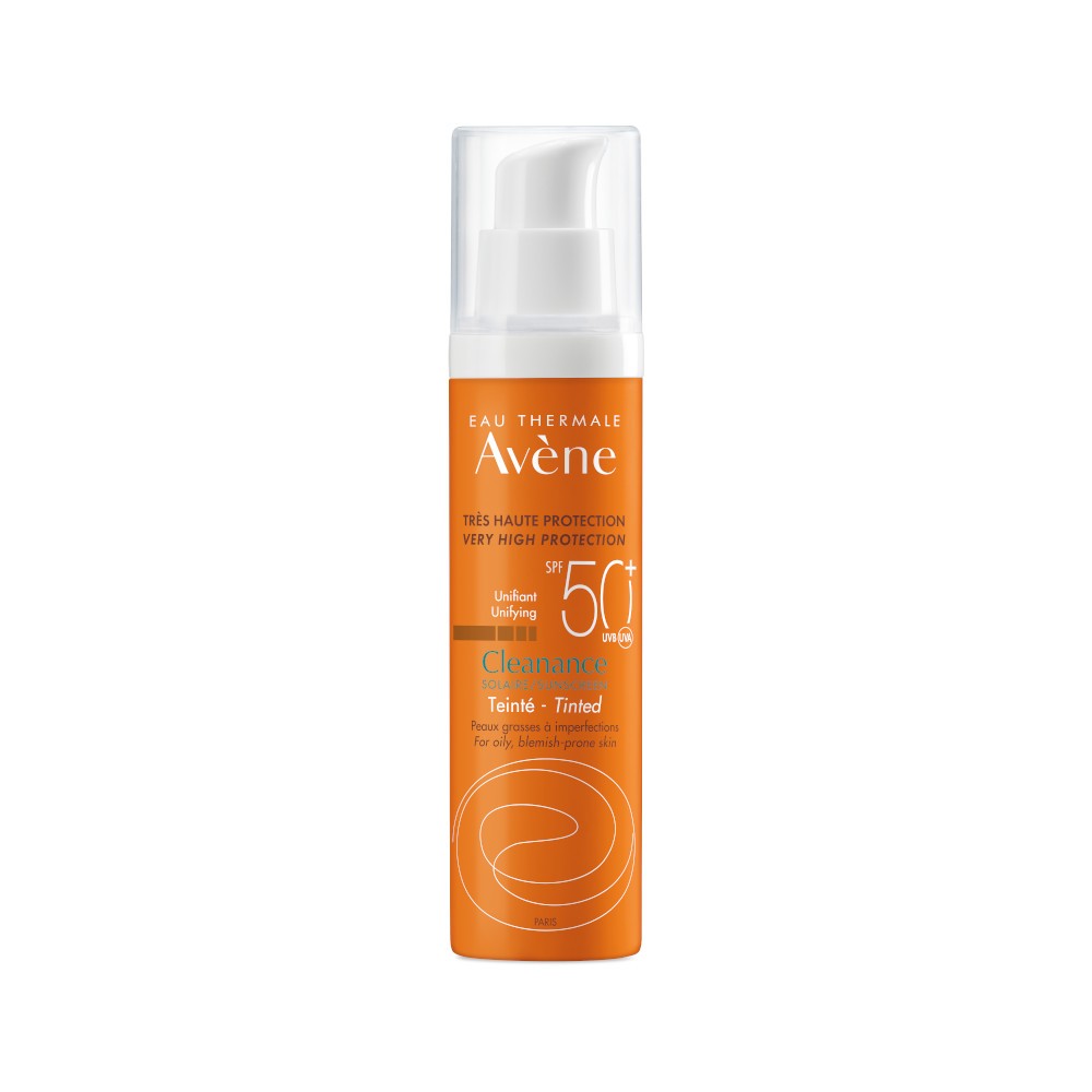 Avene Cleanance - Crema Solare Viso e Collo con Protezione Molto Alta SPF 50+ - 50 ml