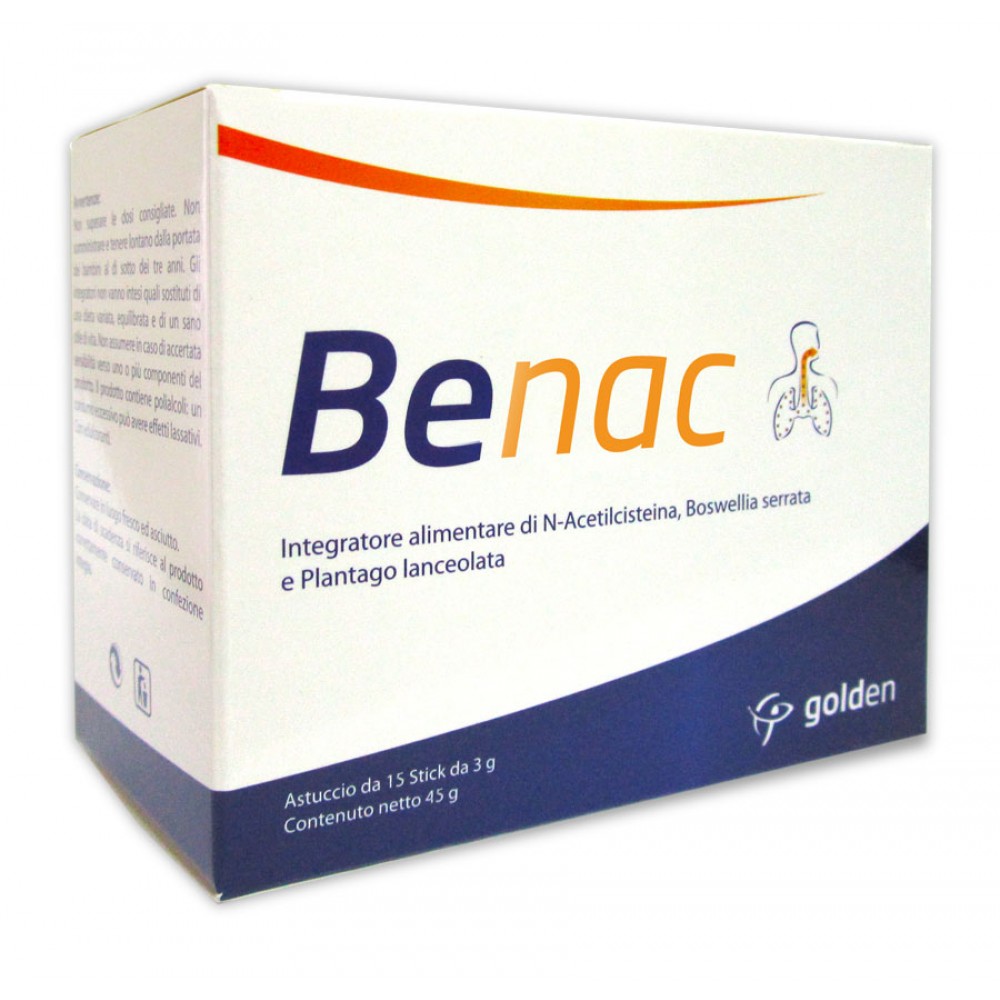 Benac Integratore Vie Respiratorie 15 Bustine