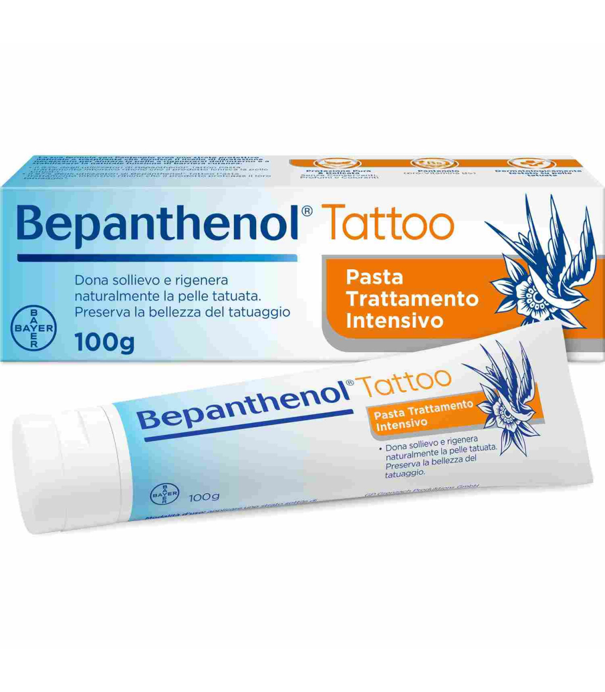 Bepanthenol Tattoo - Pasta Trattamento Intensivo - 100 g