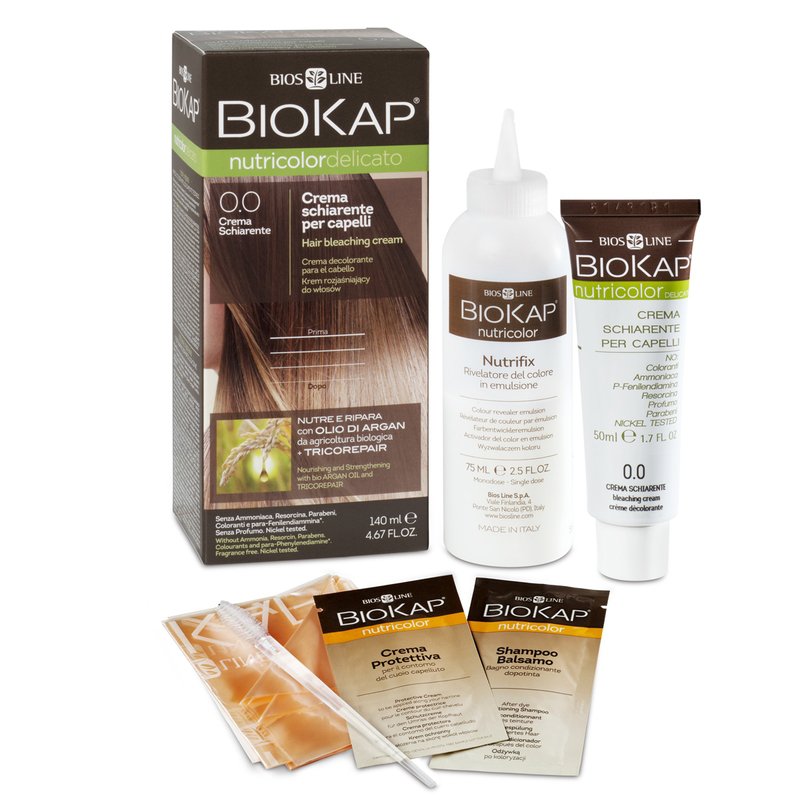 Biokap Nutricolor - Crema Schiarente Capelli Colore 0.0 - 140 ml