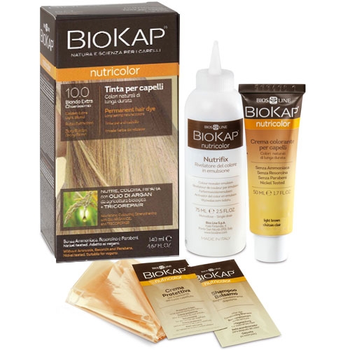 Biokap Nutricolor - Tinta per Capelli Colore 10.0 Biondo Extra Chiarissimo - 140 ml