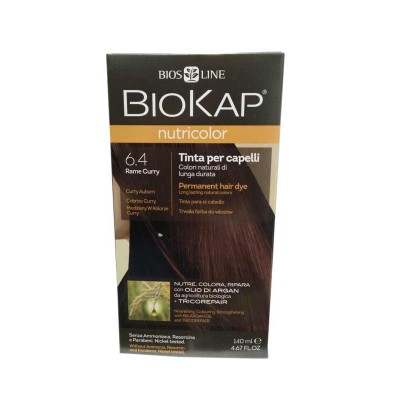 Biokap Nutricolor - Tinta per Capelli Colore 6.4 Rame Curry - 140 ml