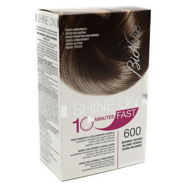 BioNike Shine On 10 Minutes Fast - Tintura Permanente Capelli - Colore 600 Biondo Scuro
