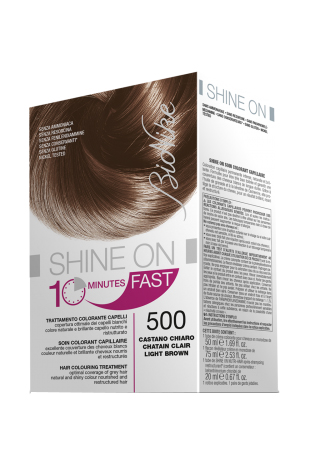 BioNike Shine On 10 Minutes Fast - Tintura Permanente Capelli - Colore 500 Castano Chiaro
