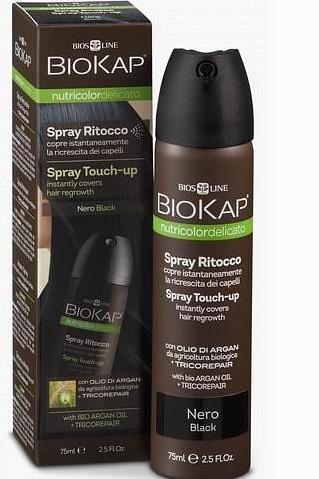 Biokap Nutricolor - Spray Capelli Delicato Ritocco Nero - 75 ml