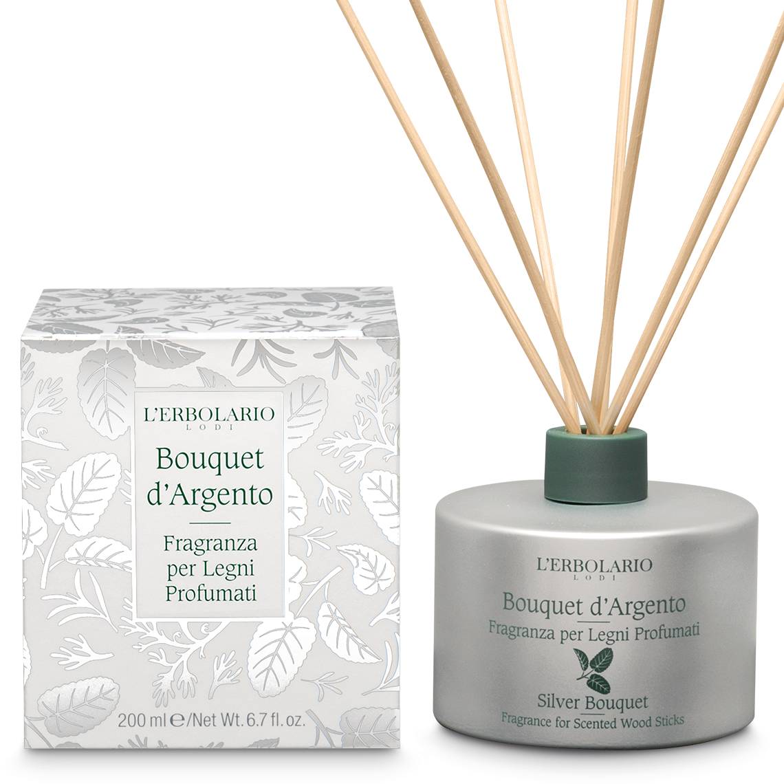 L'Erbolario Bouquet d'Argento - Fragranza per Legni Profumati - 200 ml